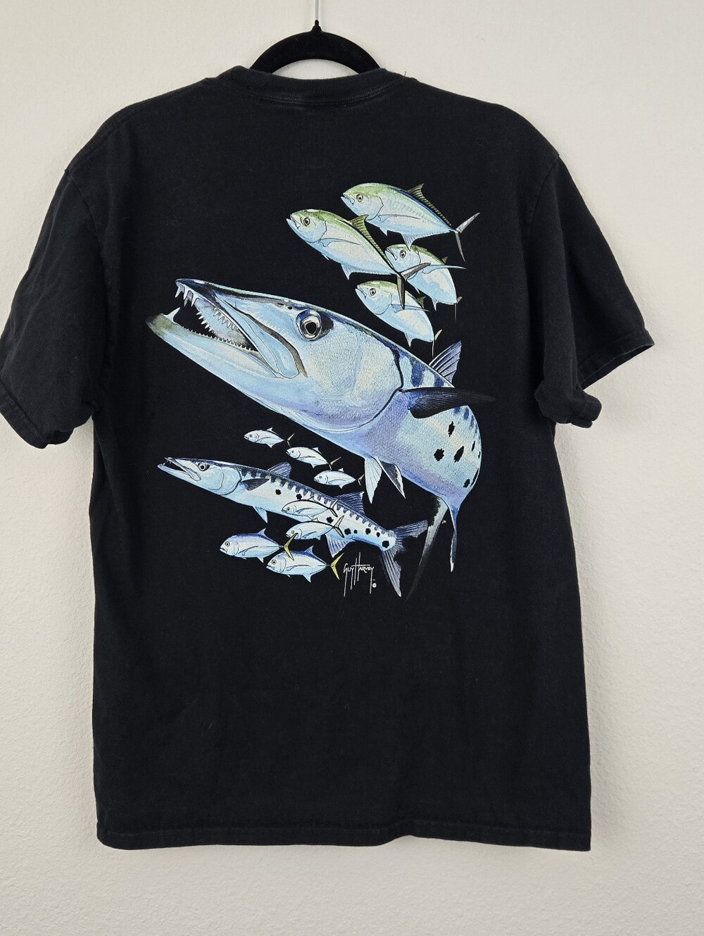 Black Guy Harvey Barracuda Tshirt